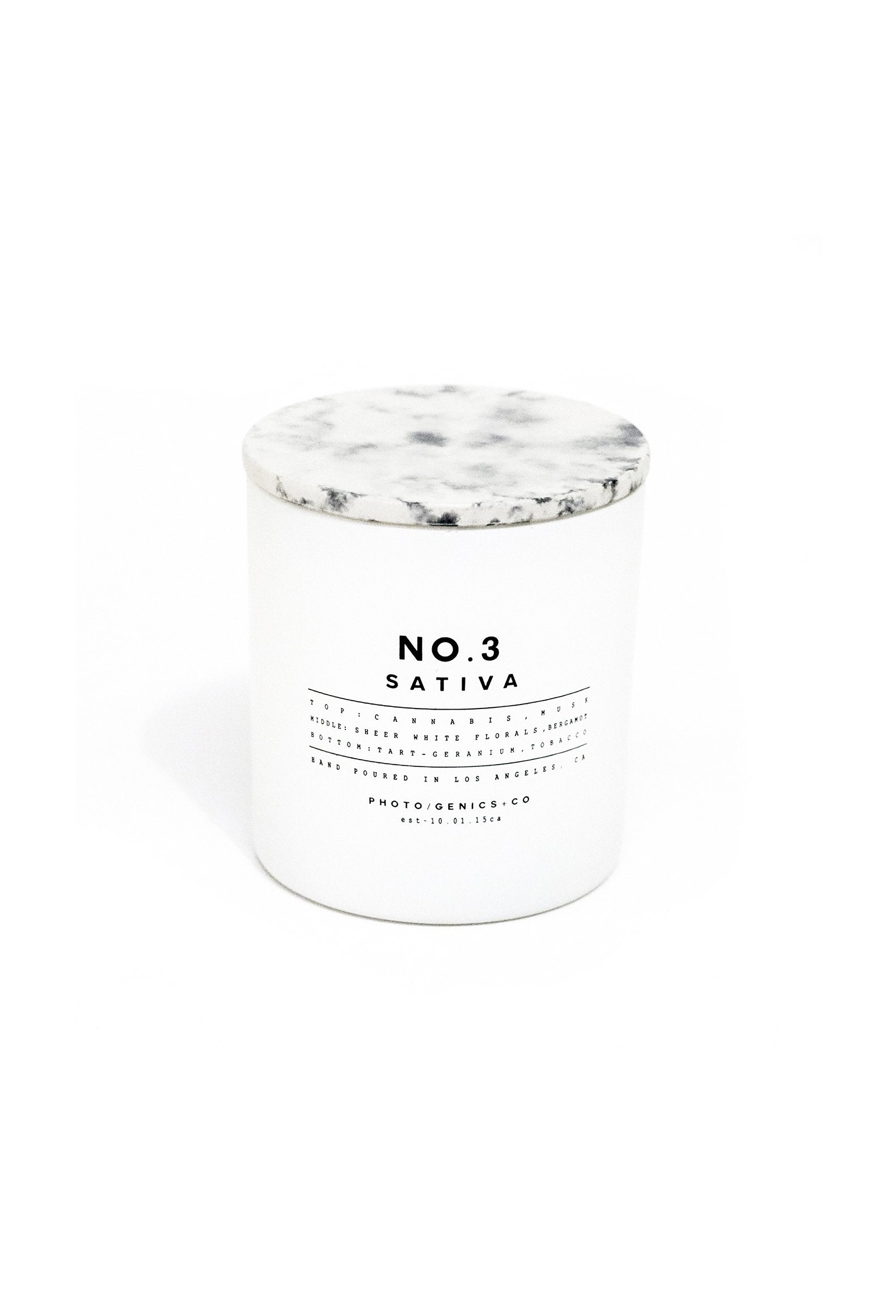 No.3 Sativa Glass Candle
