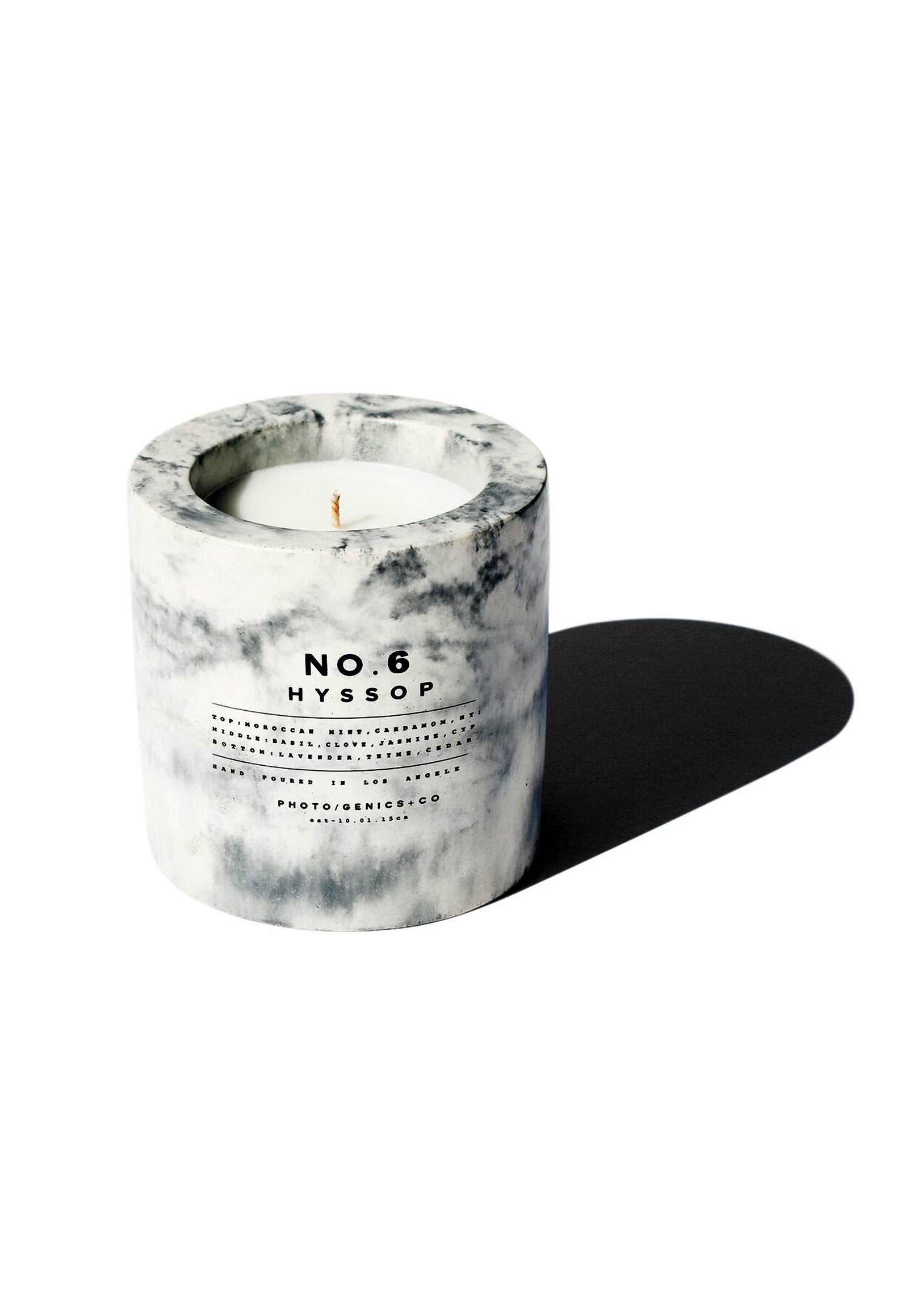 No.6 Hyssop Concrete Candle