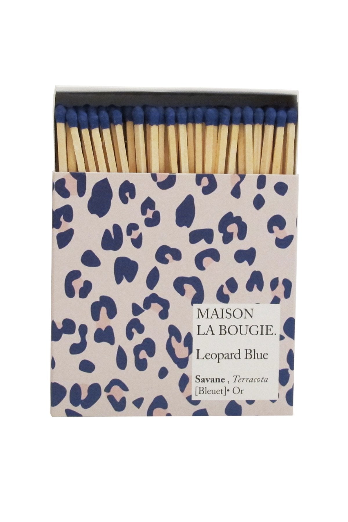 LÉOPARD BLUE matches | Maison La Bougie
